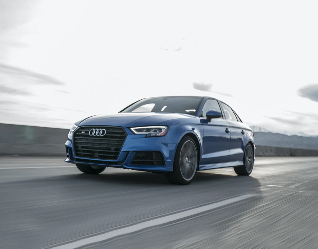 Audi A4 4-door sedan blue